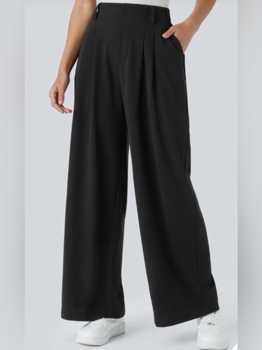3 Piece HALARA Wide-Leg Women's Waffle Flex Work Trousers